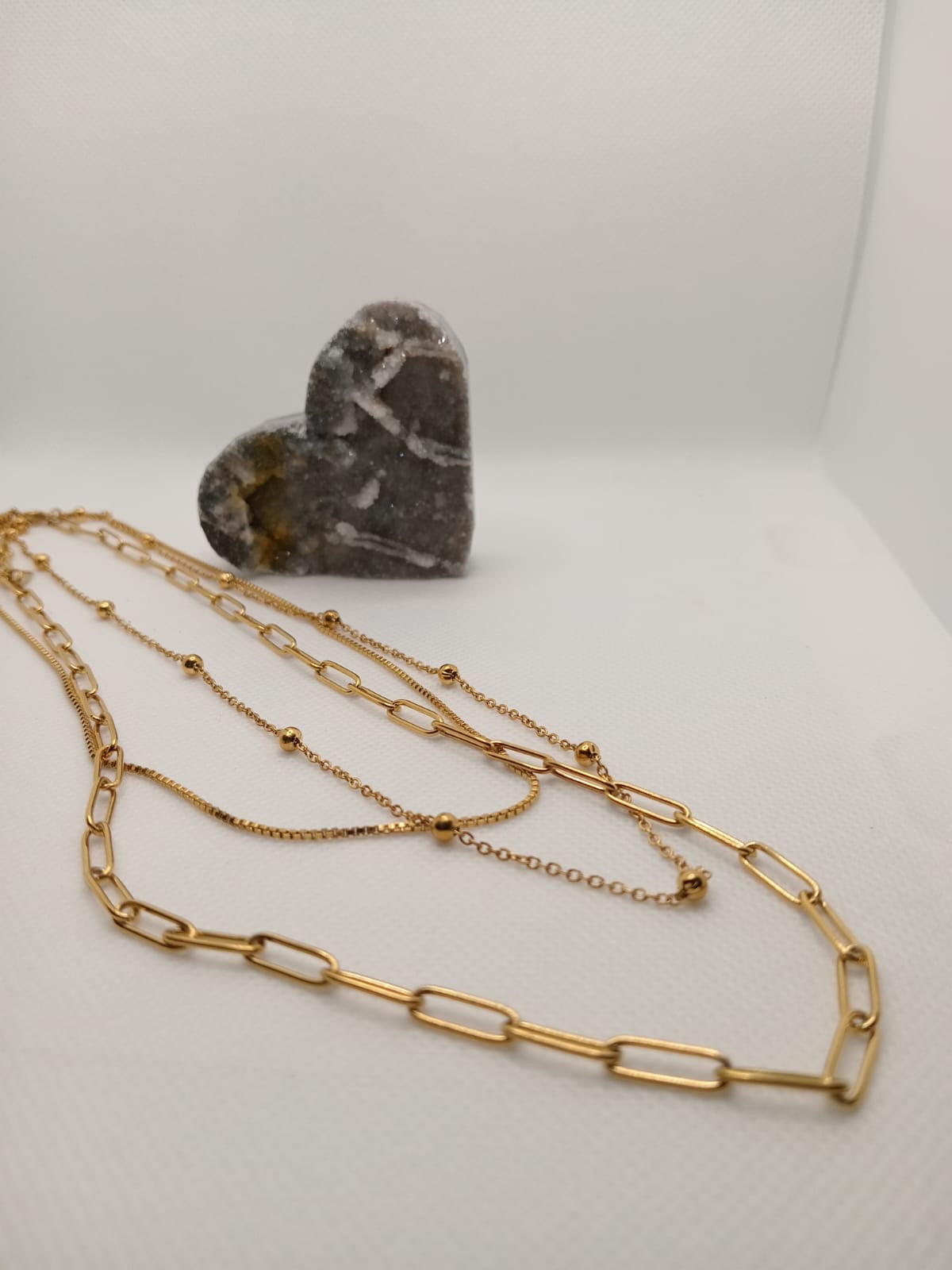 Mixed Length Chain Necklace. Code 90340