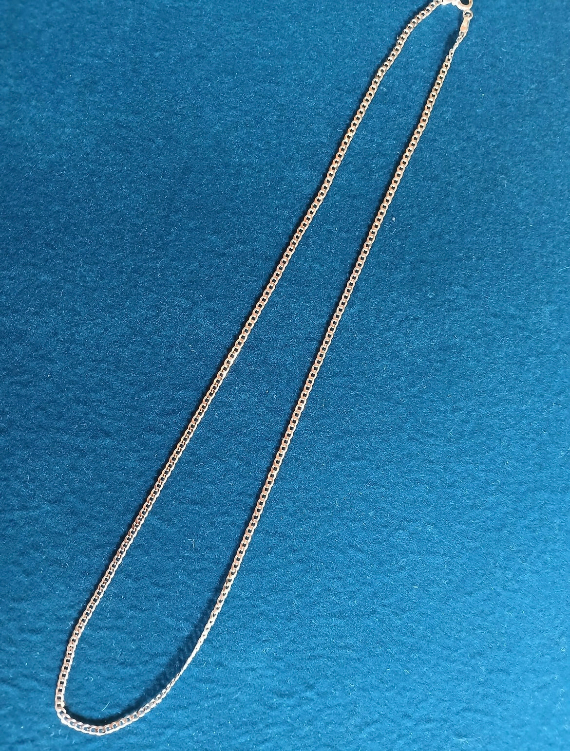 Italian silver curb chain 20 inches length