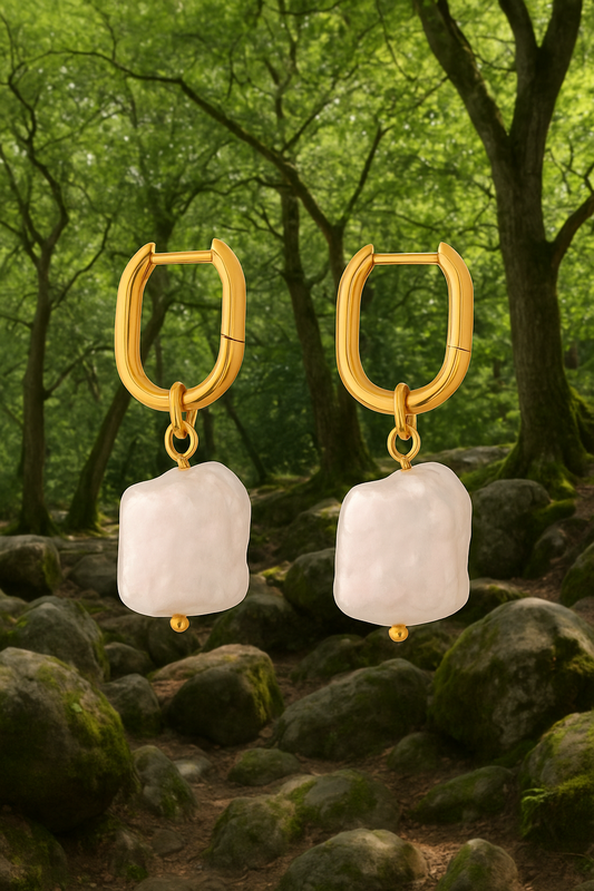 Stylish & elegant imitation pearl earrings. Code 89627