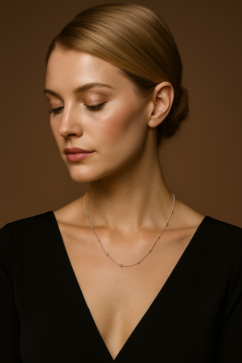 Italian sterling silver chain beautiful & elegant with a touch of style. 20 inch length