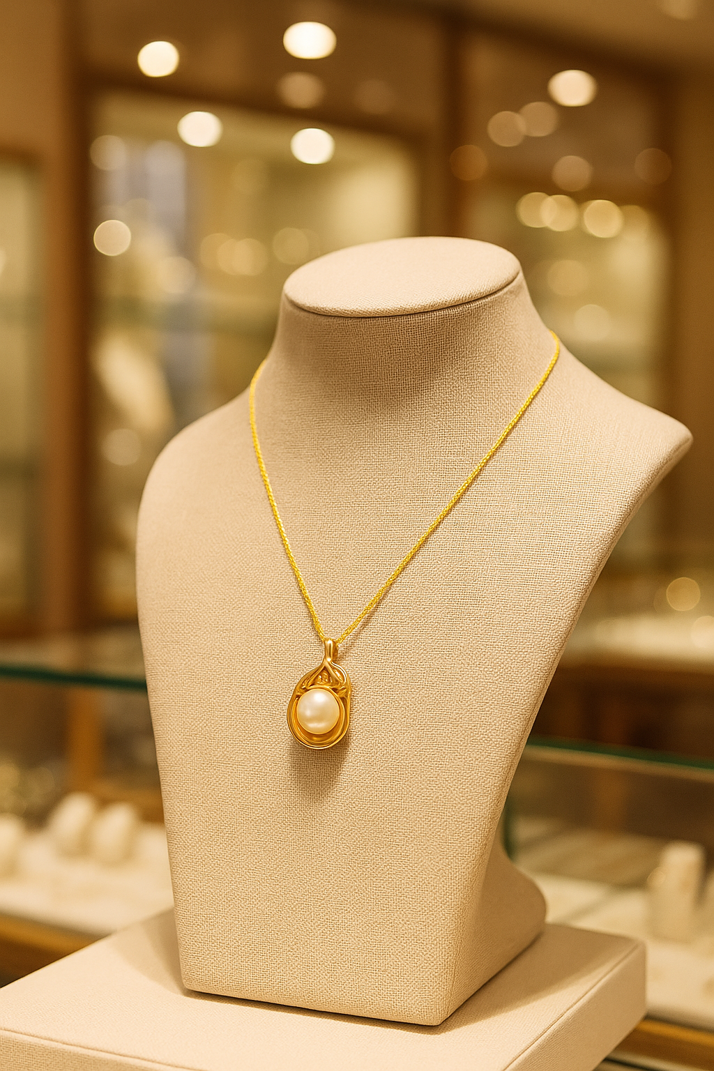 Beautiful imitation Pearl necklace, stylish & elegant. 40+5 cm. Code 87747