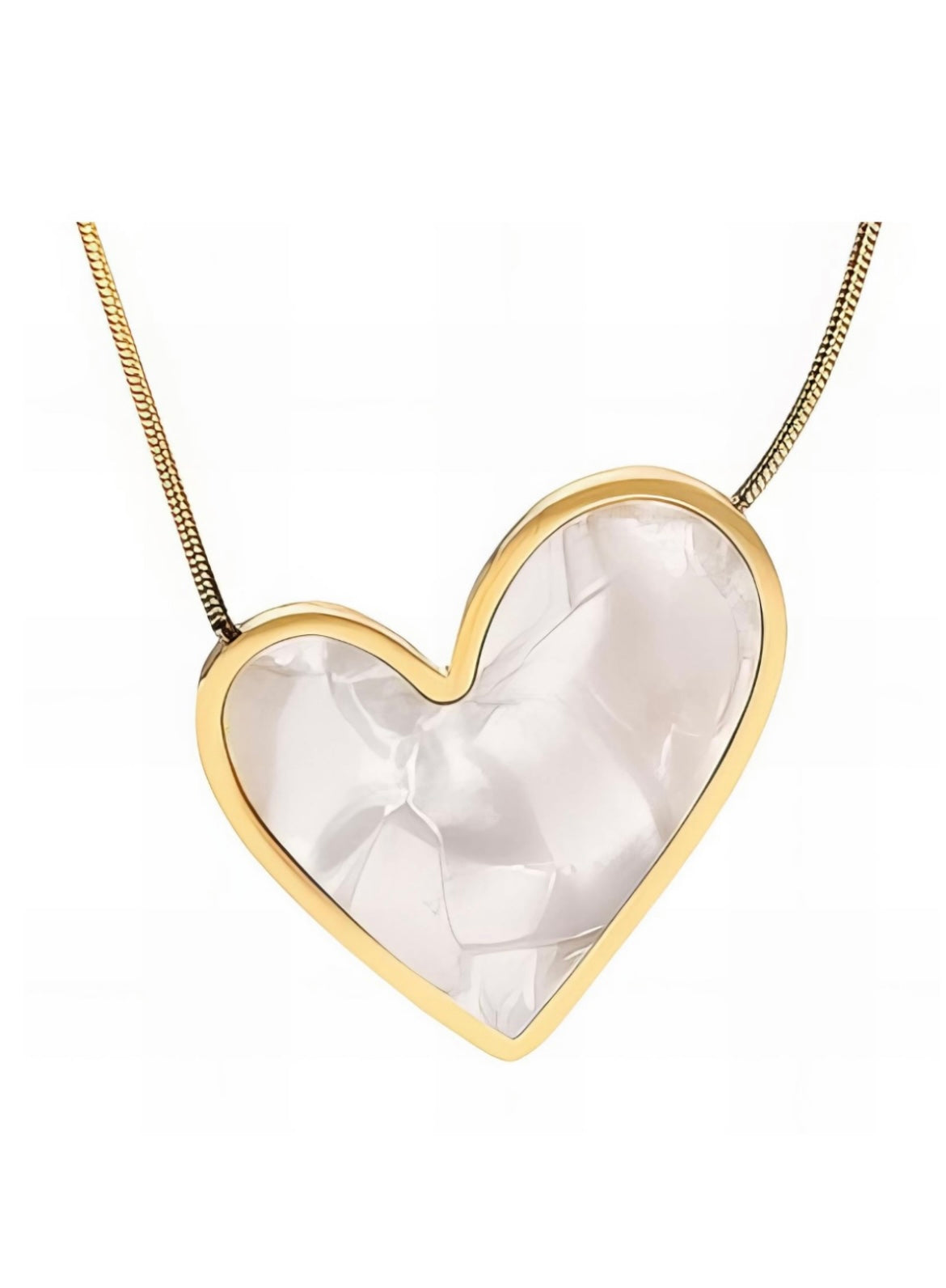Beautiful & elegant Heart Necklace 41+5 cm. Code 87765