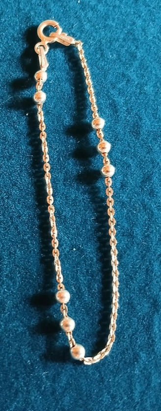 Beautiful child’s silver bracelet set x 3. Link design, name bracelet & charm bracelet