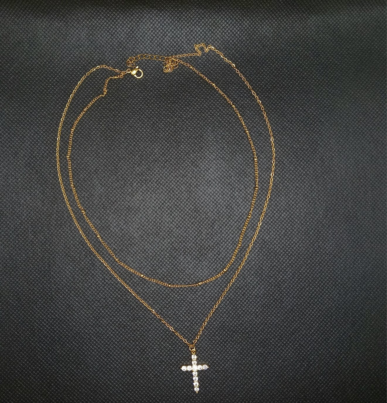 Cross Necklace Gold Plated. Code 87187