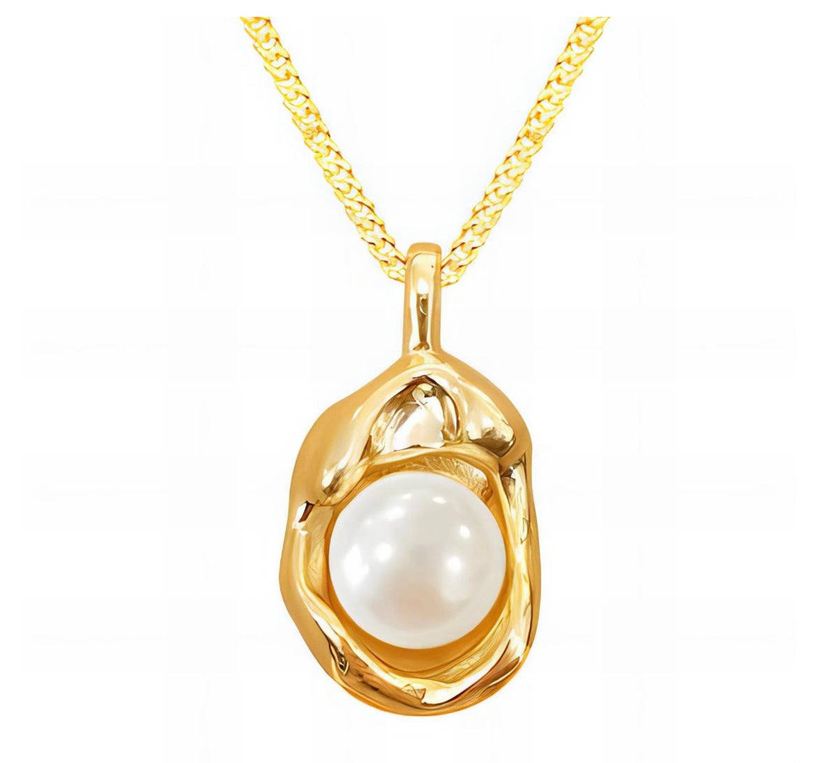 Beautiful imitation Pearl necklace, stylish & elegant. 40+5 cm. Code 87747
