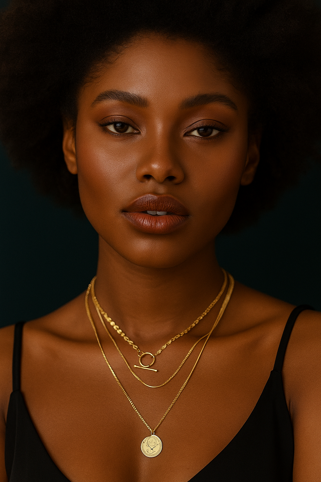 Gold plated coin chain necklace. Code 90282