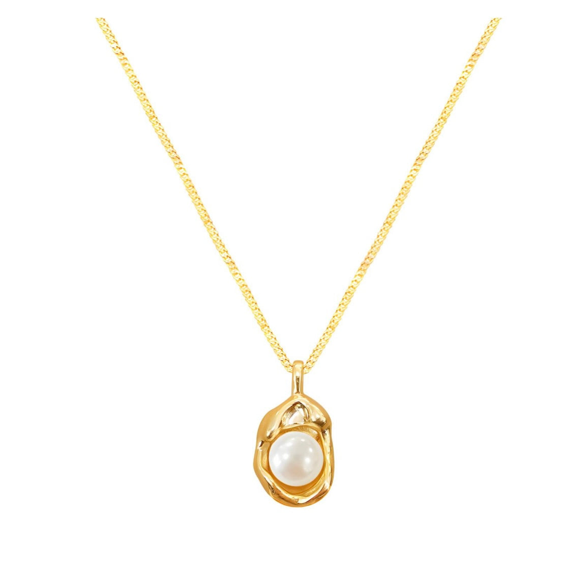 Beautiful imitation Pearl necklace, stylish & elegant. 40+5 cm. Code 87747